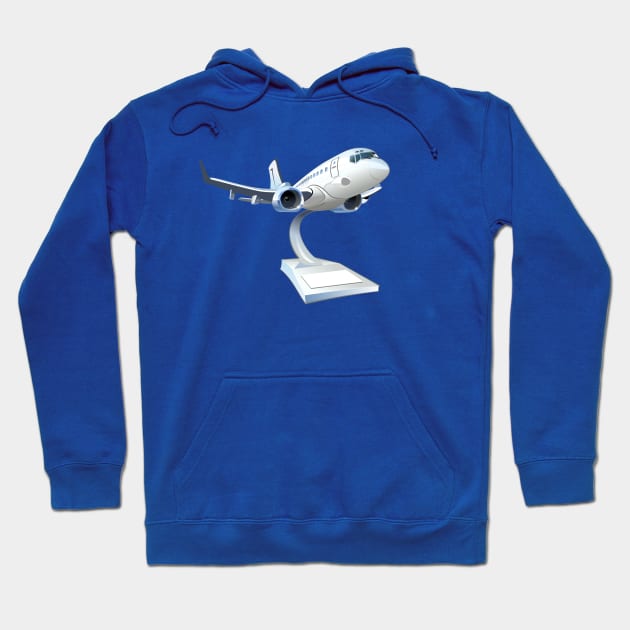 Cartoon airplane Hoodie by Mechanik